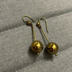 Earrings made from gun metal